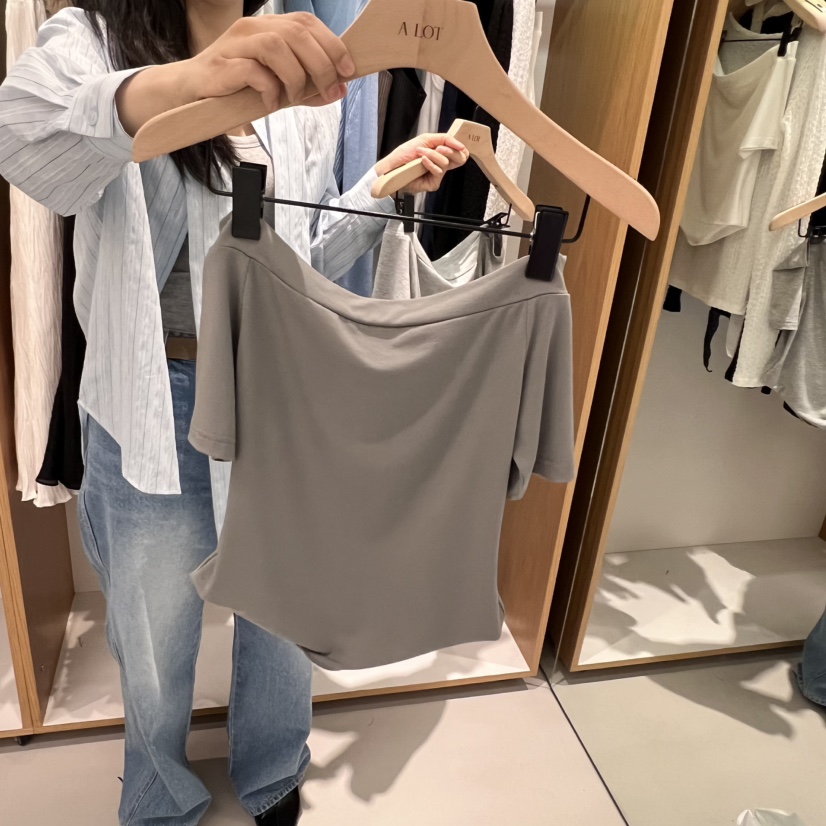 ALOT韓國直郵㊣女裝新款推薦25春夏熱賣職業時尚休閑人氣T恤A LOTT恤圖色3