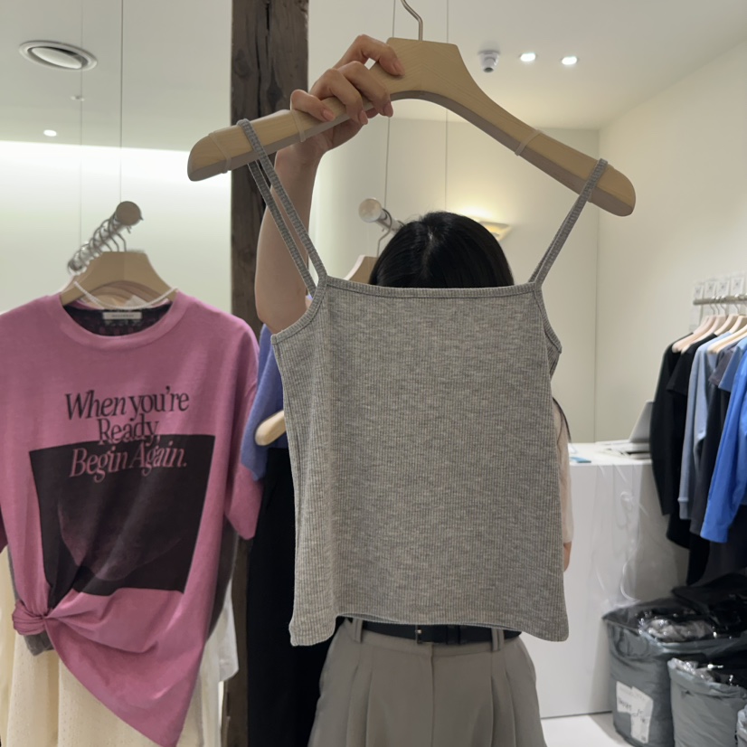 AVECNOUS韓國直郵㊣東大門實拍女裝新品人氣時尚休閑吊帶背心AVECNOUS吊帶/背心圖色4