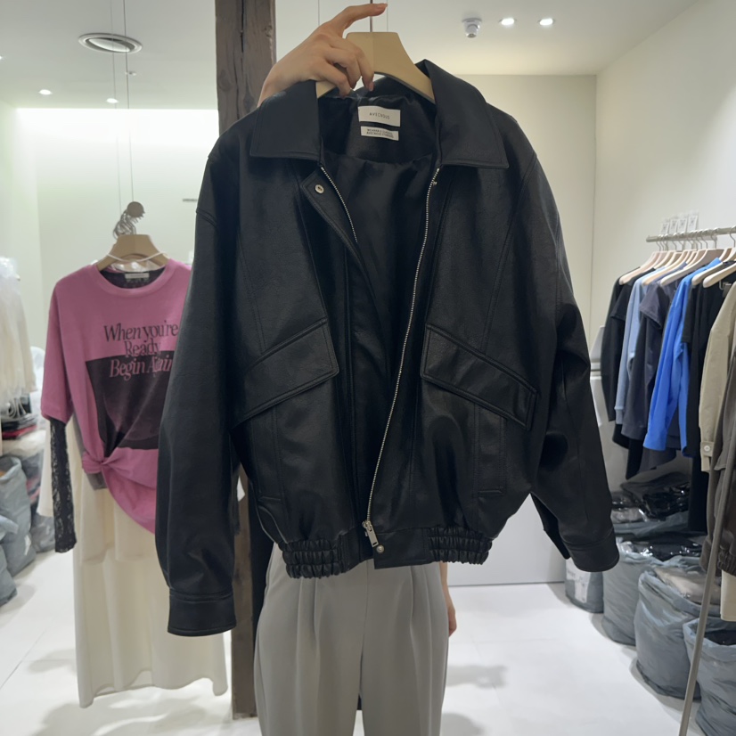 AVECNOUS韓國㊣直郵東大門代購女裝新款25春夏熱賣休閑夾克AVECNOUS夾克