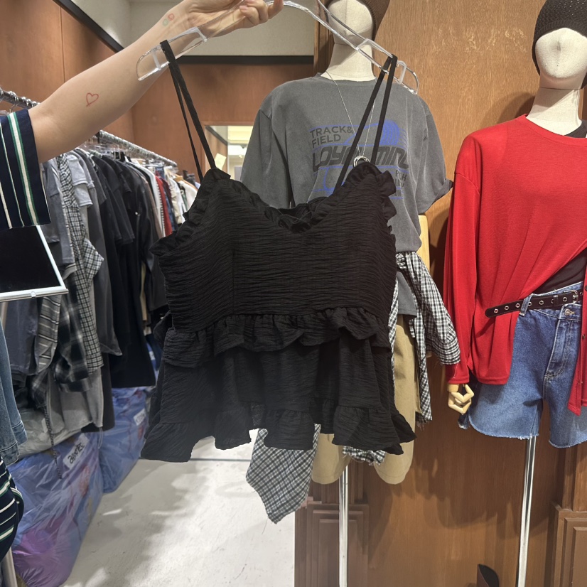 AMOUR直郵韓國代購㊣女裝新款熱賣休閑25春夏時尚推薦吊帶背心AMOUR吊帶/背心圖色3