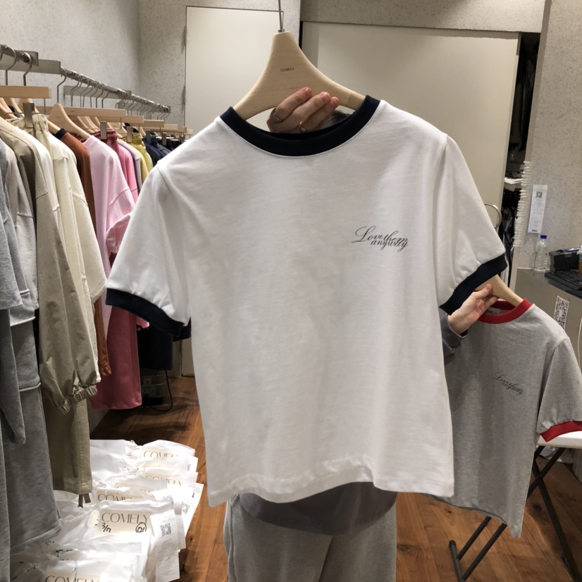 COMELY東大門實拍女裝新款熱賣真品人氣25春夏休閑推薦時尚T恤COMELYT恤圖色3