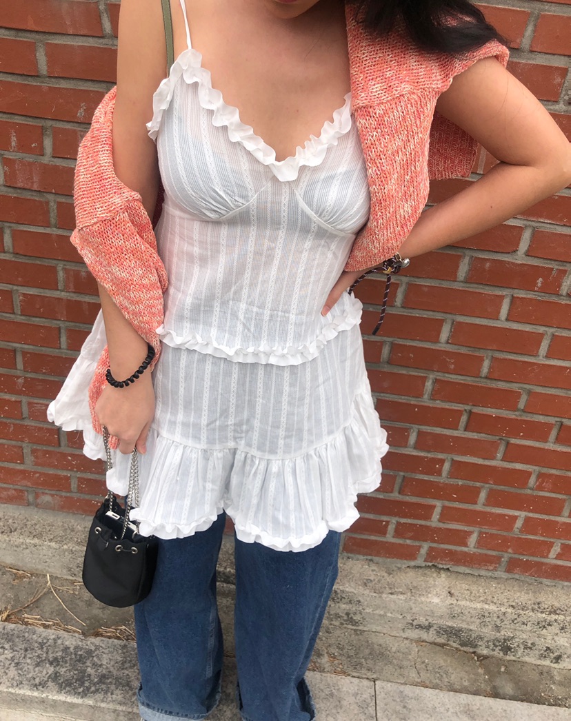 PAIRING東大門直郵女裝新品休閑25春夏人氣時尚真品連衣裙蕾絲PAIRING連衣裙