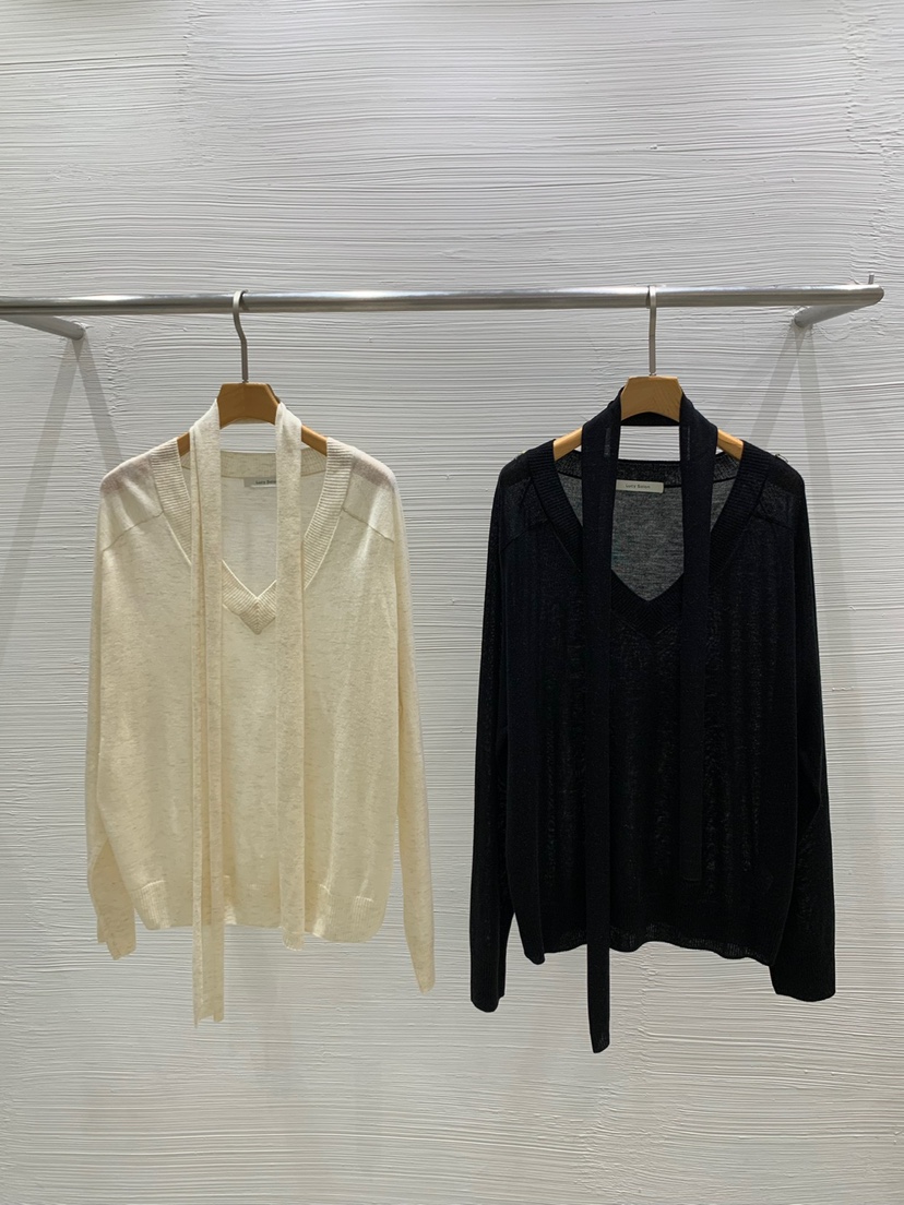 LUCY SALON東大門實拍女士新品時尚休閑真品熱賣針織衫含領帶LUCY SALON針織衫