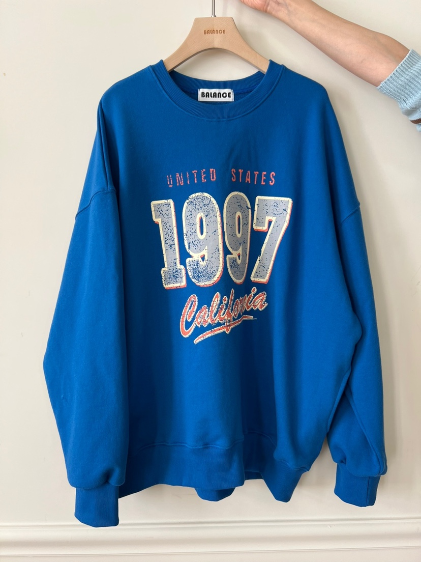 BALANCE韓國代購女士新款時尚熱賣推薦職業25春夏人氣休閑衛衣BALANCE衛衣圖色1