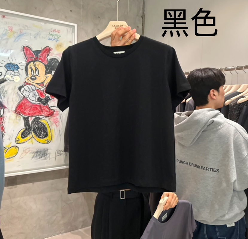 LAMAGIEPIE韓國代購女士新款人氣真品推薦熱賣25春夏時尚T恤LAMAGIE GREYT恤圖色2