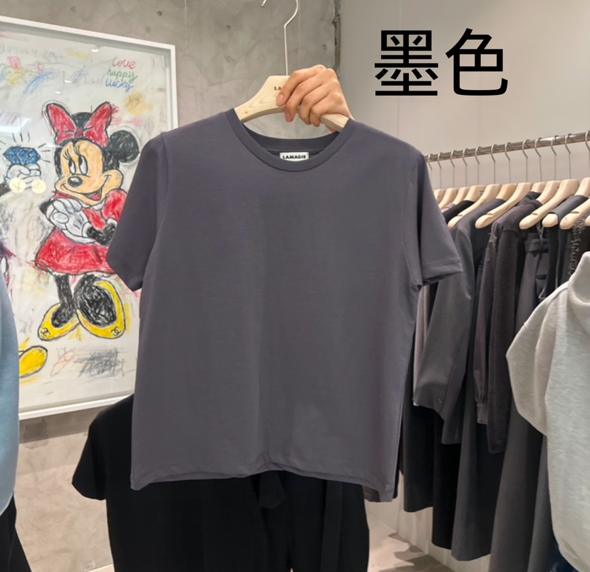 LAMAGIEPIE韓國代購女士新款人氣真品推薦熱賣25春夏時尚T恤LAMAGIE GREYT恤圖色5