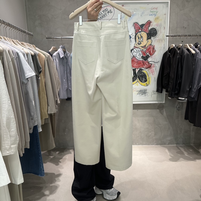 LAMAGIEPIE東大門代購女裝新品職業休閑25春夏時尚人氣休閑褲LAMAGIE GREY休閑褲
