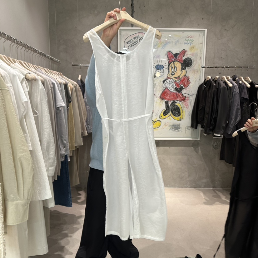 LAMAGIEPIE韓國代購女士新品人氣真品推薦時尚連衣裙含腰繩LAMAGIE GREY連衣裙