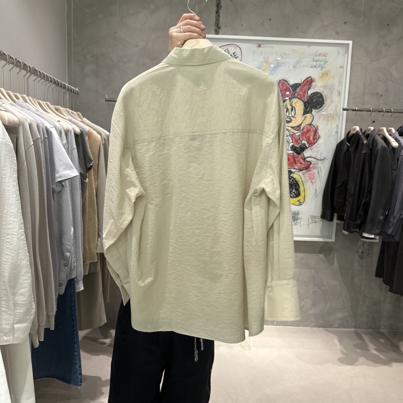 LAMAGIEPIE韓國代購女裝新品時尚人氣25春夏推薦襯衫蕾絲衫LAMAGIE GREY襯衫/蕾絲衫