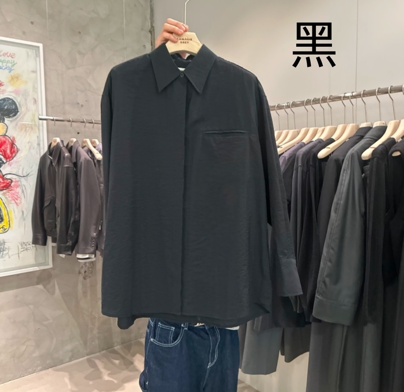 LAMAGIEPIE韓國代購女裝新品時尚人氣25春夏推薦襯衫蕾絲衫LAMAGIE GREY襯衫/蕾絲衫圖色2