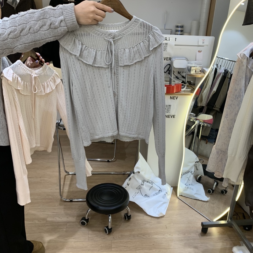 NEVER.1韓國直郵㊣女裝新品25春夏休閑時尚熱賣針織衫羊毛衫NEVER.1針織衫圖色2