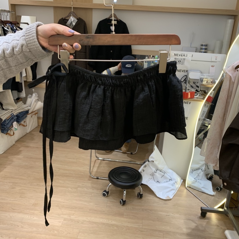 NEVER.1韓國㊣直郵東大門代購女裝新品休閑職業推薦時尚短裙NEVER.1短裙圖色2