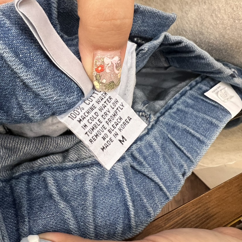DELI JENNY韓國直郵㊣女裝新品時尚人氣熱賣推薦職業牛仔褲THERE牛仔褲
