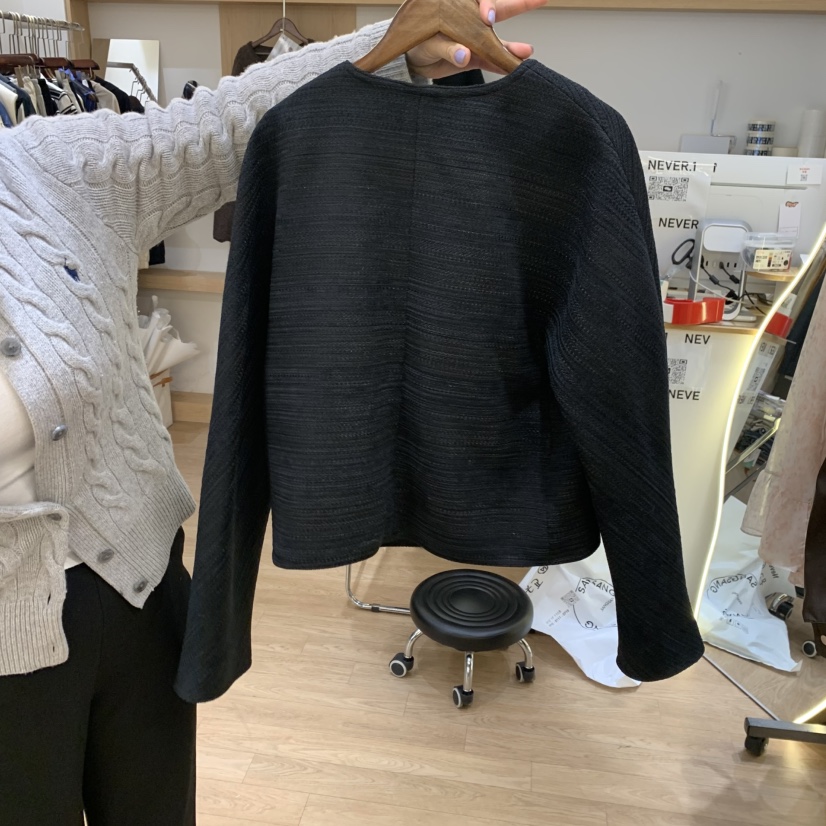 NEVER.1韓國㊣直郵東大門代購女裝新品25春夏熱賣夾克花呢NEVER.1夾克