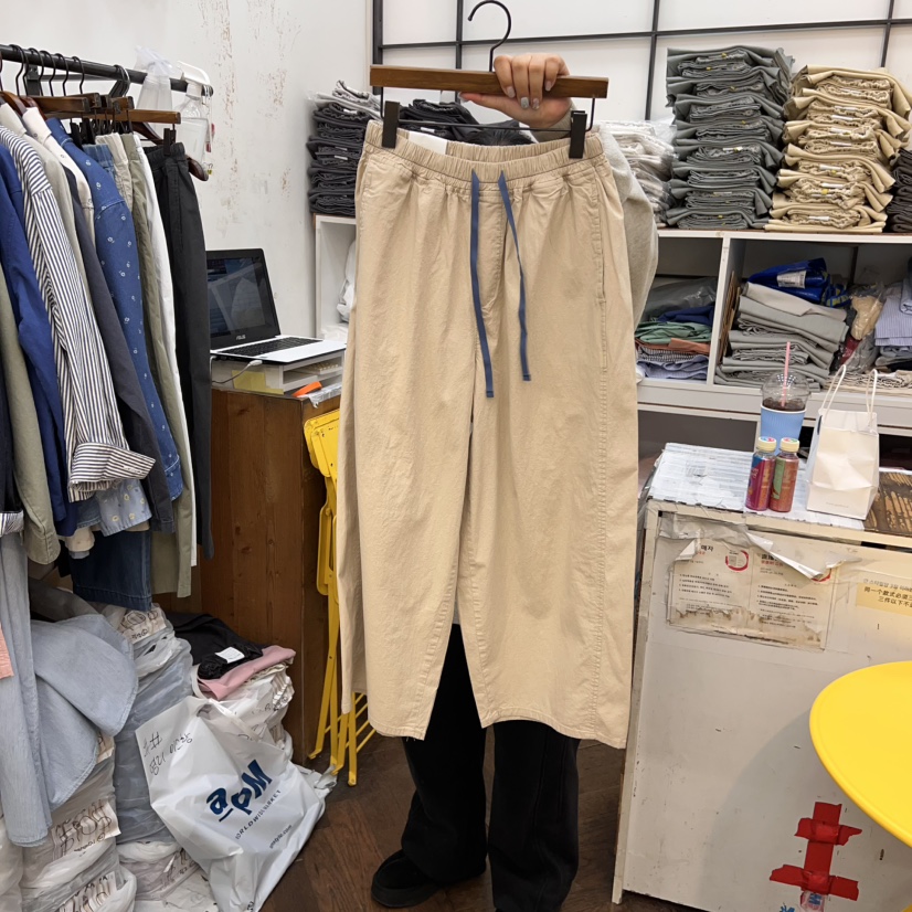 DELI JENNY韓國直郵㊣女裝新款熱賣休閑人氣25春夏推薦休閑褲THERE休閑褲圖色2