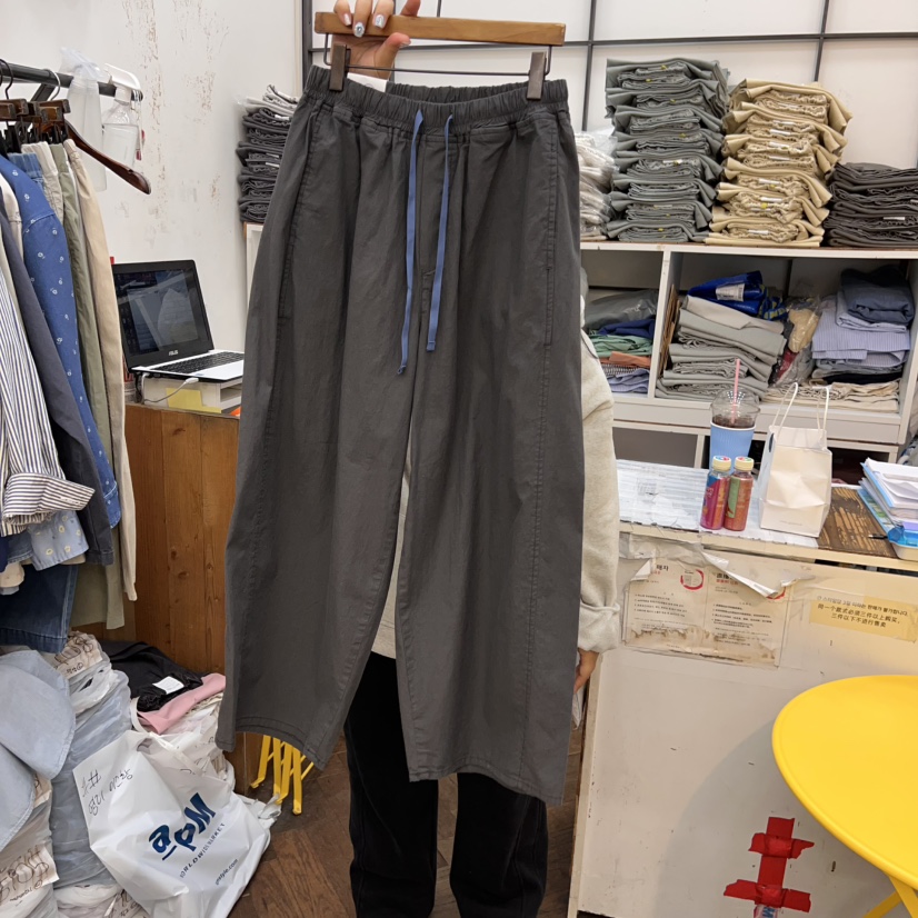 DELI JENNY韓國直郵㊣女裝新款熱賣休閑人氣25春夏推薦休閑褲THERE休閑褲圖色3