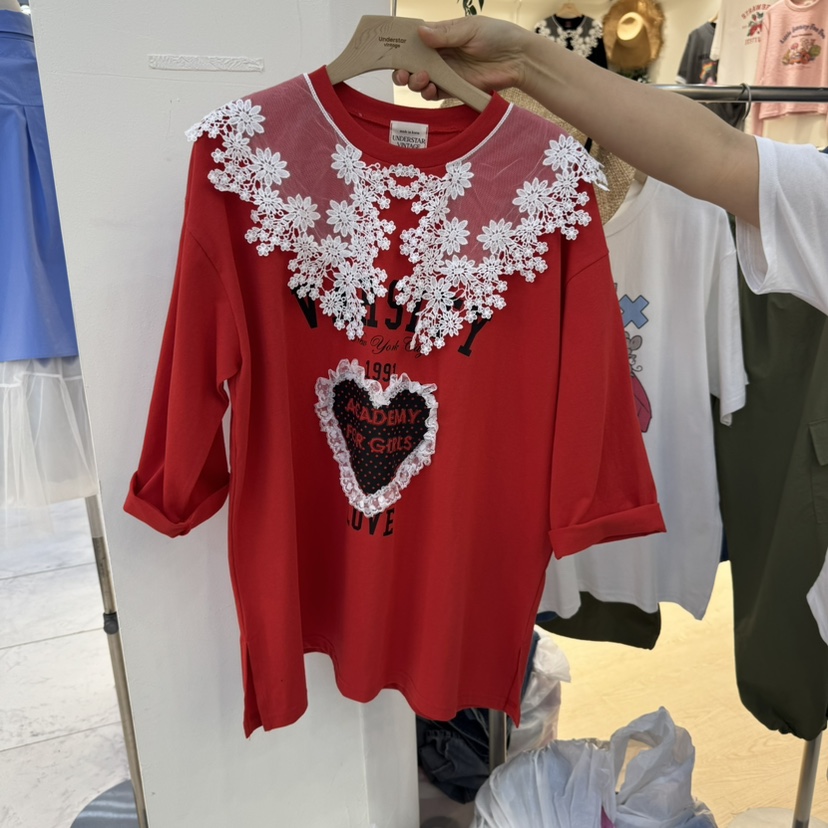 UNDERSTAR_VINTAGE直郵韓國代購㊣女裝新品職業推薦25春夏T恤UNDERSTAR_VINTAGET恤圖色3