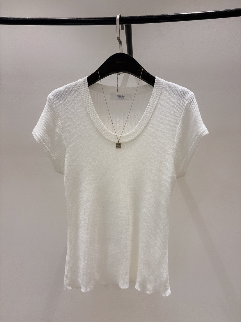 MINI BE韓國㊣直郵東大門代購女裝新品25春夏人氣熱賣職業T恤MINI BET恤