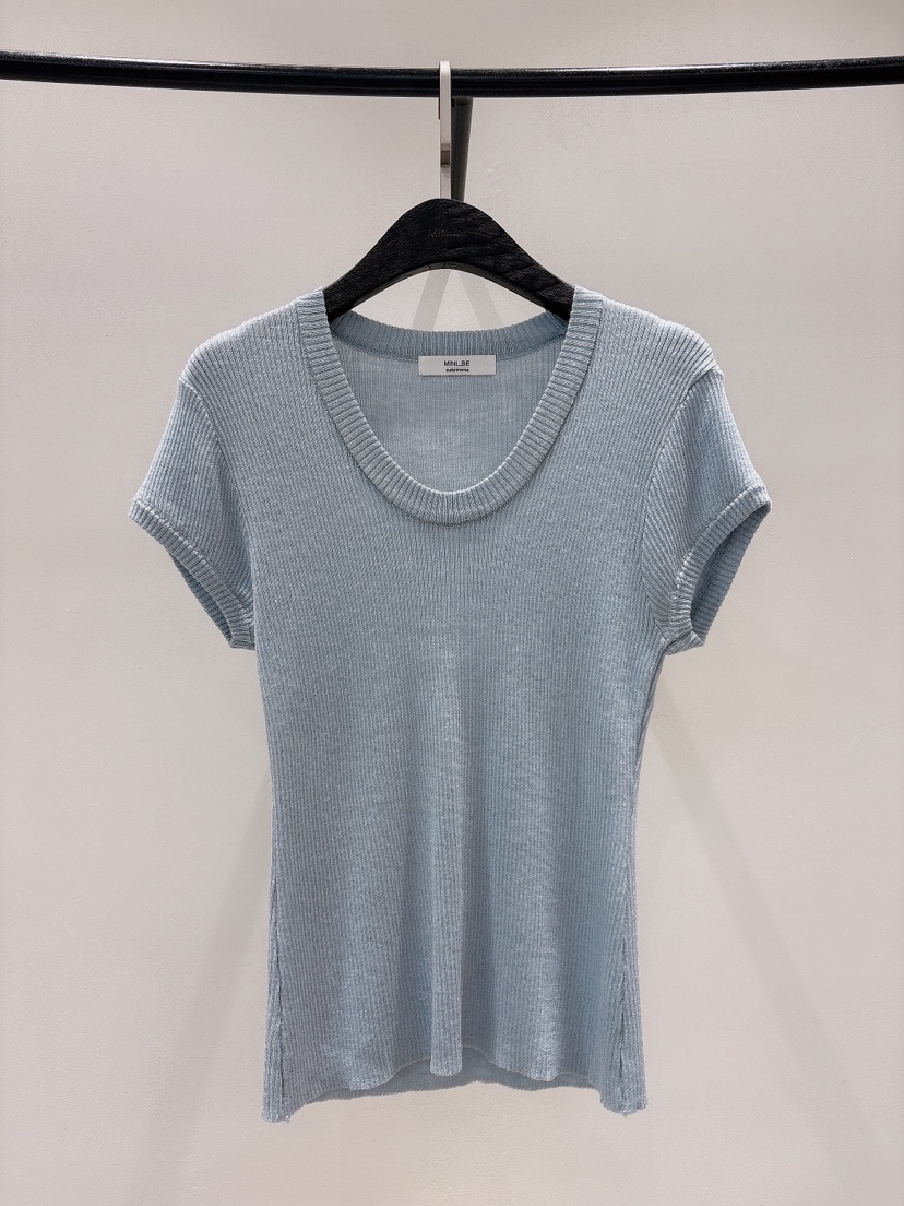 MINI BE韓國㊣直郵東大門代購女裝新品25春夏人氣熱賣職業T恤MINI BET恤圖色2