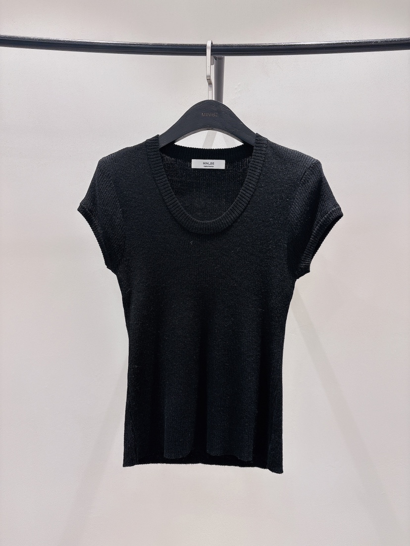 MINI BE韓國㊣直郵東大門代購女裝新品25春夏人氣熱賣職業T恤MINI BET恤圖色4