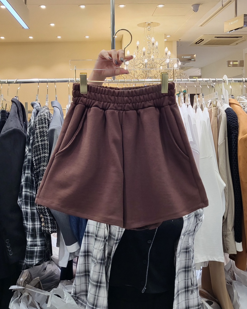 WORK SHOP直郵韓國代購㊣女裝新款25春夏職業推薦休閑短褲Work_shop短褲圖色1