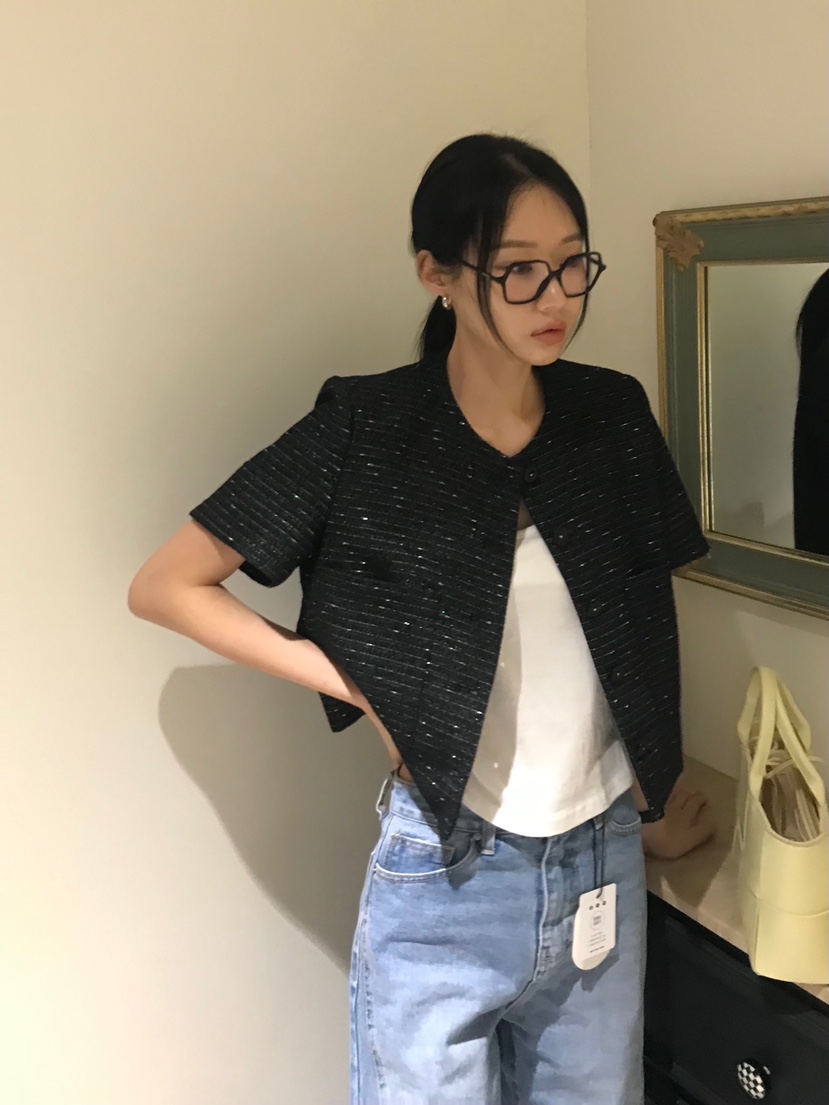 ME MO直郵韓國代購㊣女裝新款休閑人氣25春夏時尚熱賣夾克ME MO夾克圖色2