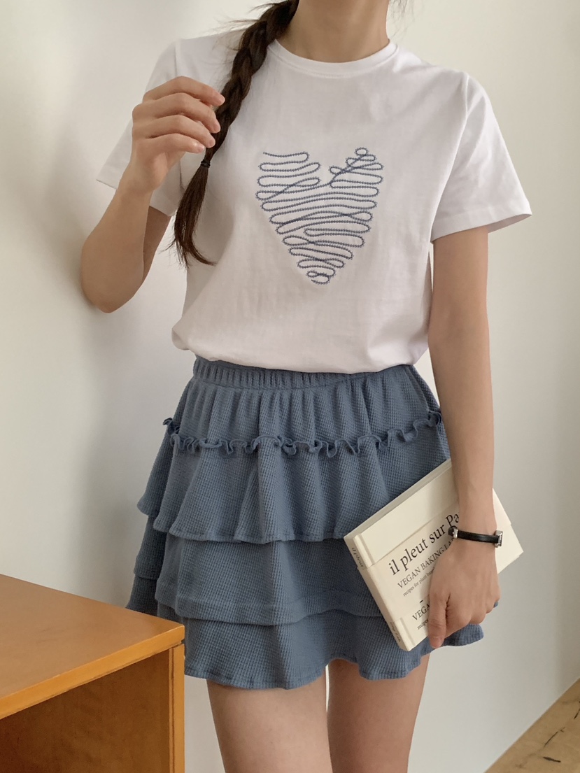 RE:OPENING韓國直郵㊣女裝新品職業休閑人氣時尚熱賣T恤刺繡RE:OPENINGT恤