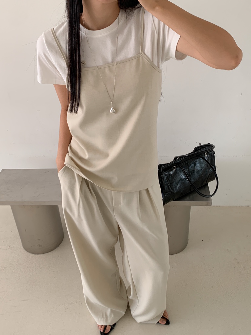 GOYOU韓國直郵㊣女裝新款時尚推薦人氣休閑25春夏職業吊帶背心de goyou吊帶/背心
