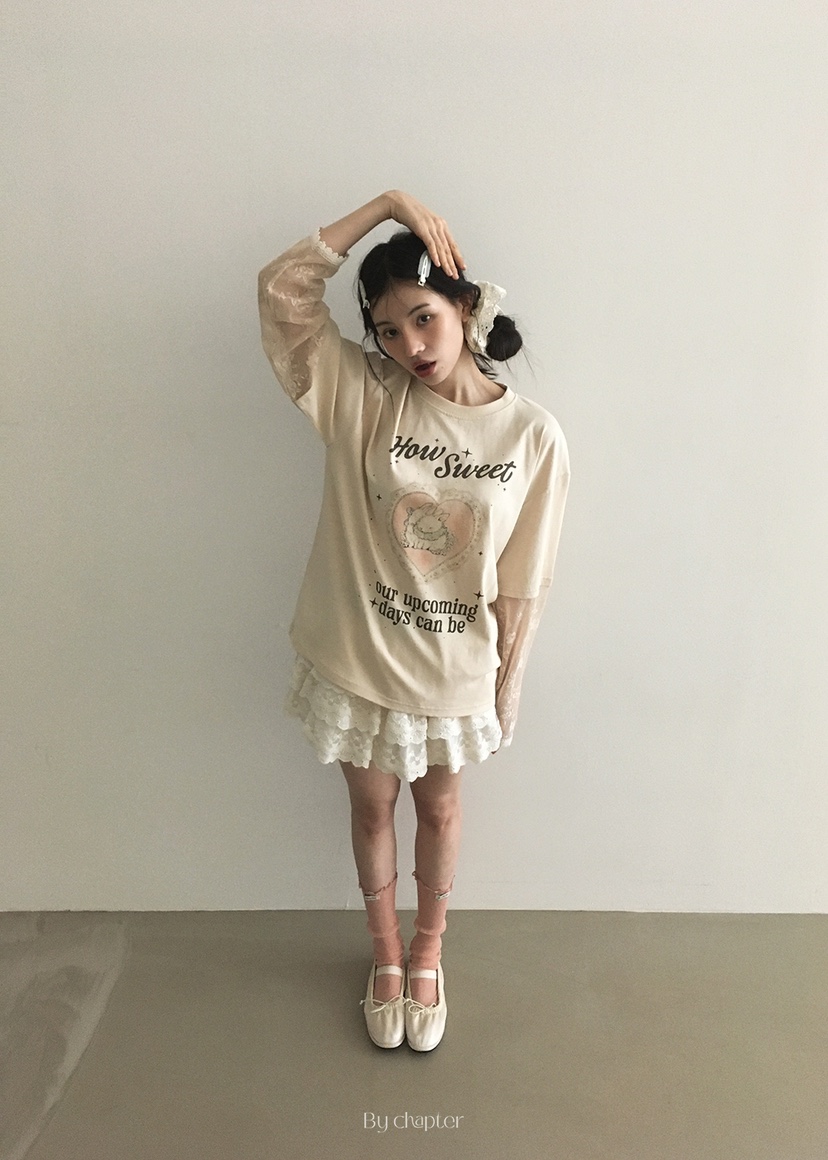 BY CHAPTER韓國㊣直郵東大門代購女裝新款時尚職業長袖T恤BY Chapter長袖T恤