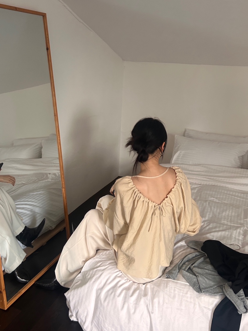 ME MO韓國㊣直郵東大門代購女裝新品熱賣25春夏襯衫蕾絲衫ME MO襯衫/蕾絲衫