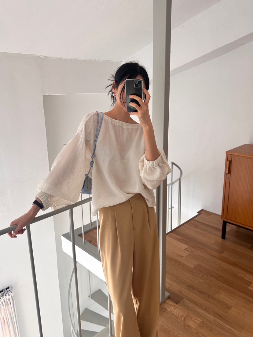 ME MO韓國㊣直郵東大門代購女裝新品熱賣25春夏襯衫蕾絲衫ME MO襯衫/蕾絲衫
