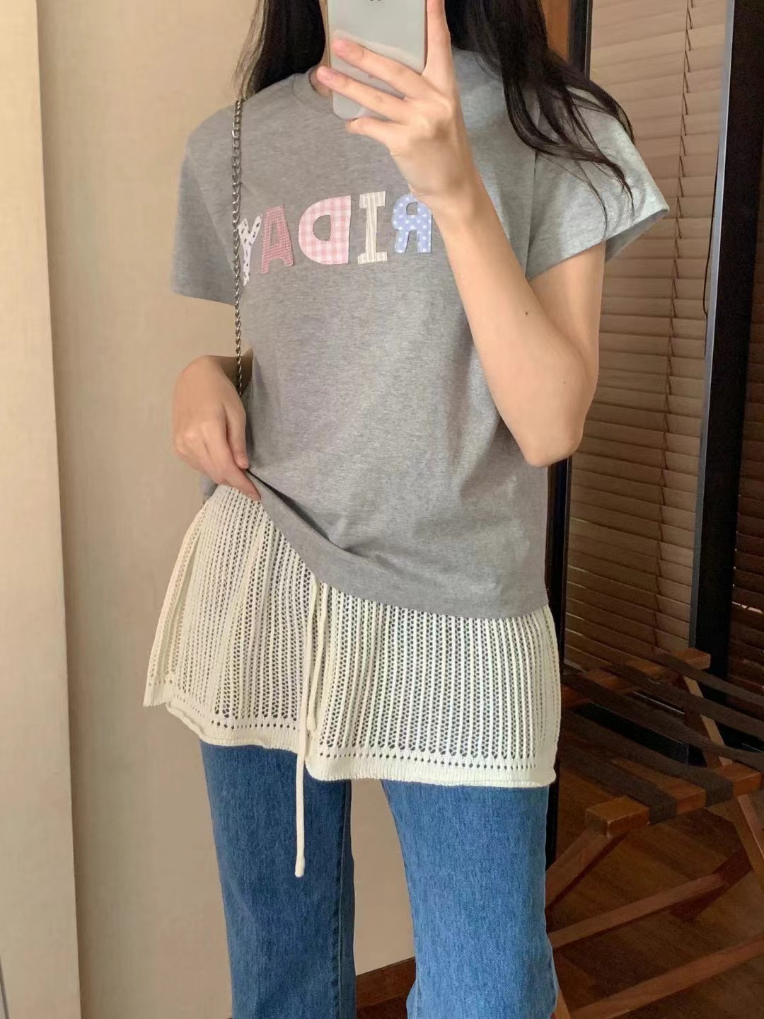 SALT.B韓國直郵㊣東大門實拍女裝新品職業推薦時尚熱賣T恤SALT.BT恤圖色2