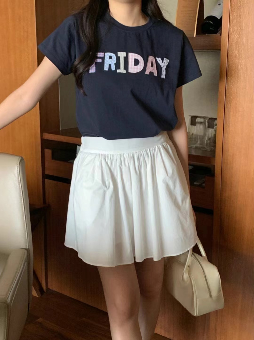 SALT.B韓國直郵㊣東大門實拍女裝新品職業推薦時尚熱賣T恤SALT.BT恤圖色3