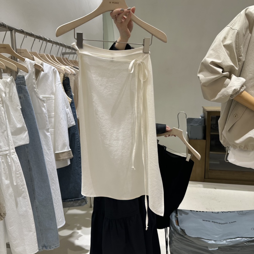 A WANT韓國㊣直郵東大門代購女裝新品人氣職業推薦時尚長裙A WANT長裙圖色1