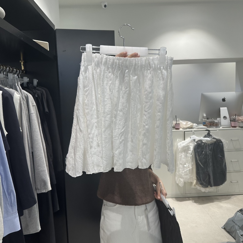 CREAM-P韓國直郵㊣女裝新品25春夏休閑人氣熱賣職業推薦短裙CREAM-P短裙