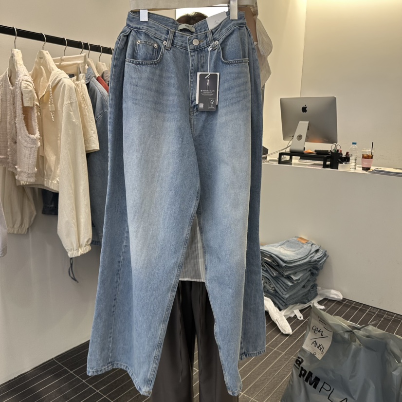 FIND-P韓國直郵㊣東大門實拍女裝新款25春夏熱賣人氣牛仔褲FIND-P牛仔褲
