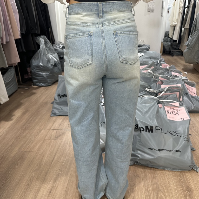 LEWIN直郵韓國代購㊣女裝新品時尚休閑人氣推薦職業25春夏牛仔褲LEWIN牛仔褲