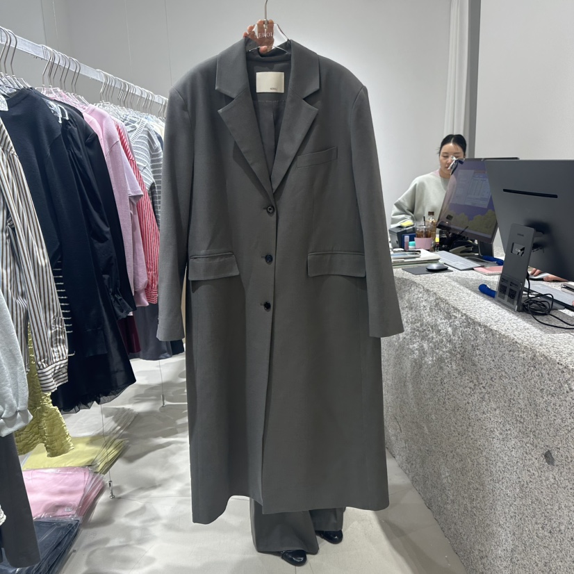 NEROLI 36韓國直郵㊣女裝新款職業推薦人氣休閑25春夏長款風衣NEROLI 36長款風衣圖色2