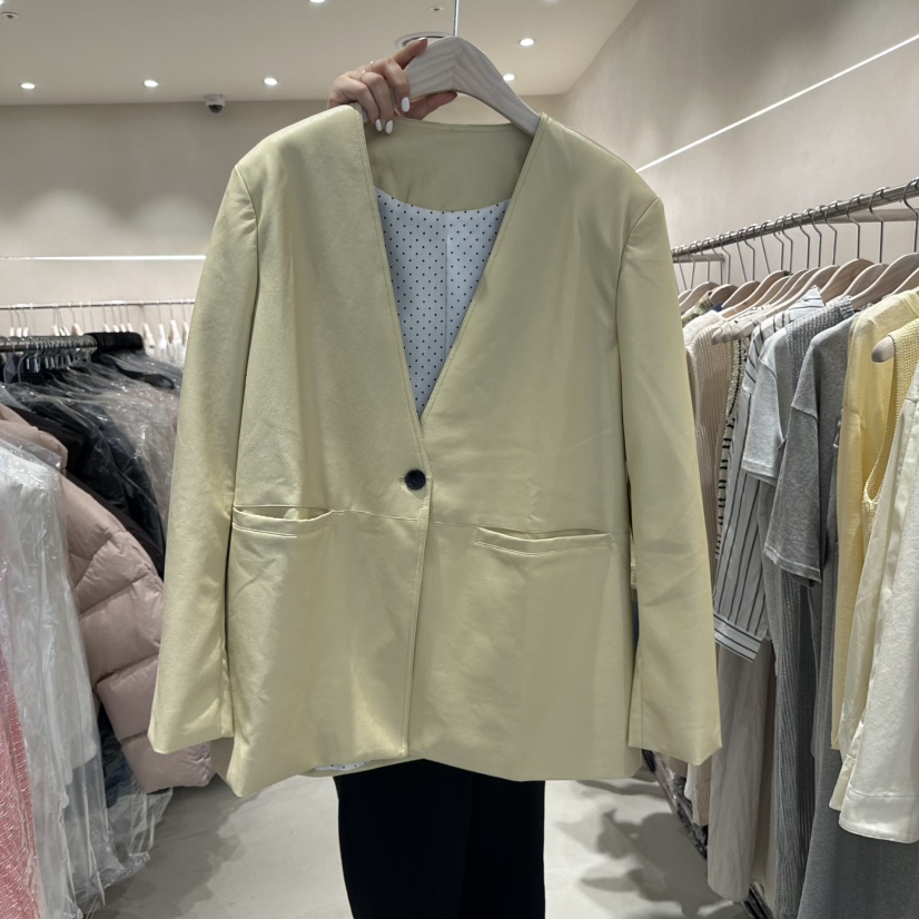 CREME BRULEE韓國㊣直郵東大門代購女裝新款人氣時尚職業夾克CREME BRULEE/DH夾克圖色1