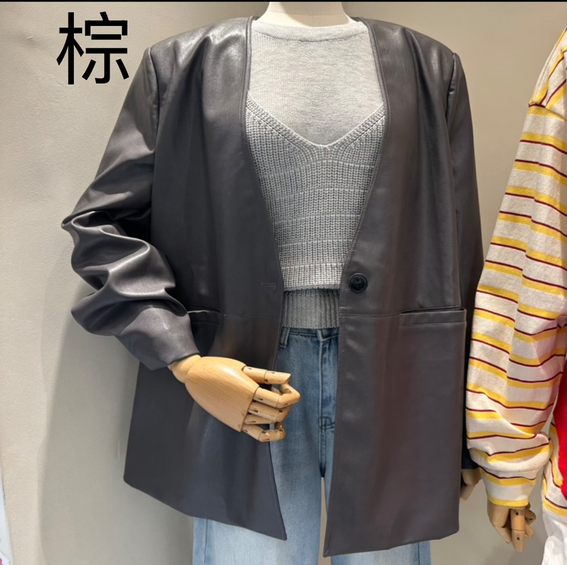 CREME BRULEE韓國㊣直郵東大門代購女裝新款人氣時尚職業夾克CREME BRULEE/DH夾克圖色3