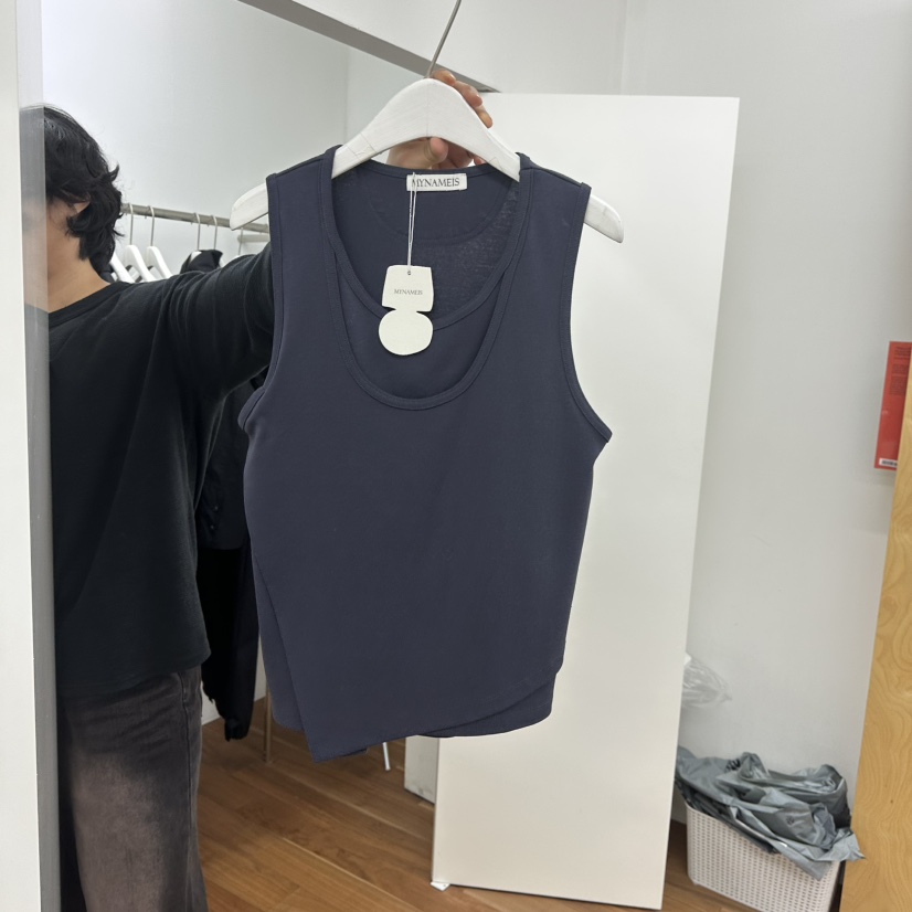 MYNAMEIS韓國直郵㊣女裝新品休閑人氣25春夏時尚職業吊帶背心MYNAMEIS吊帶/背心圖色2
