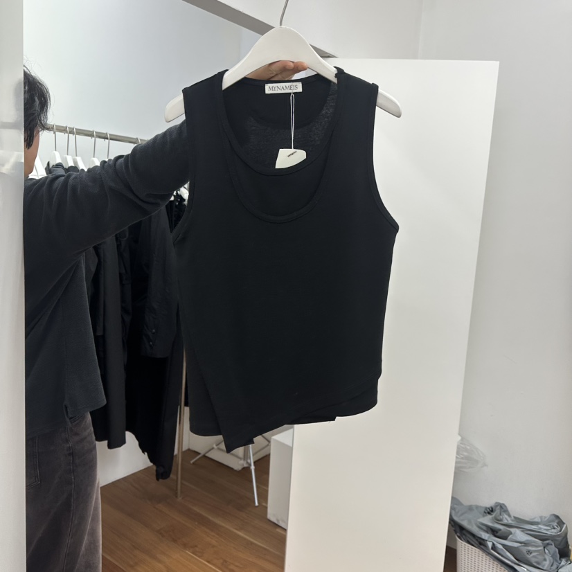 MYNAMEIS韓國直郵㊣女裝新品休閑人氣25春夏時尚職業吊帶背心MYNAMEIS吊帶/背心圖色3
