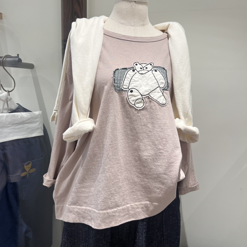 LE JARDINET直郵韓國代購㊣女裝新品休閑人氣推薦時尚T恤格紋LE JARDINETT恤
