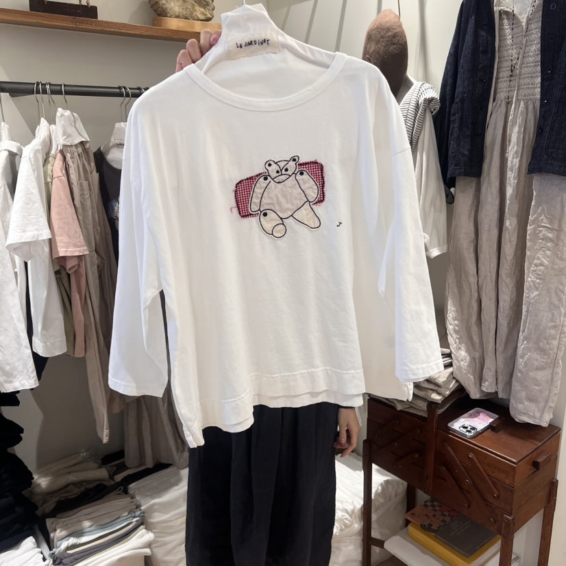 LE JARDINET直郵韓國代購㊣女裝新品休閑人氣推薦時尚T恤格紋LE JARDINETT恤