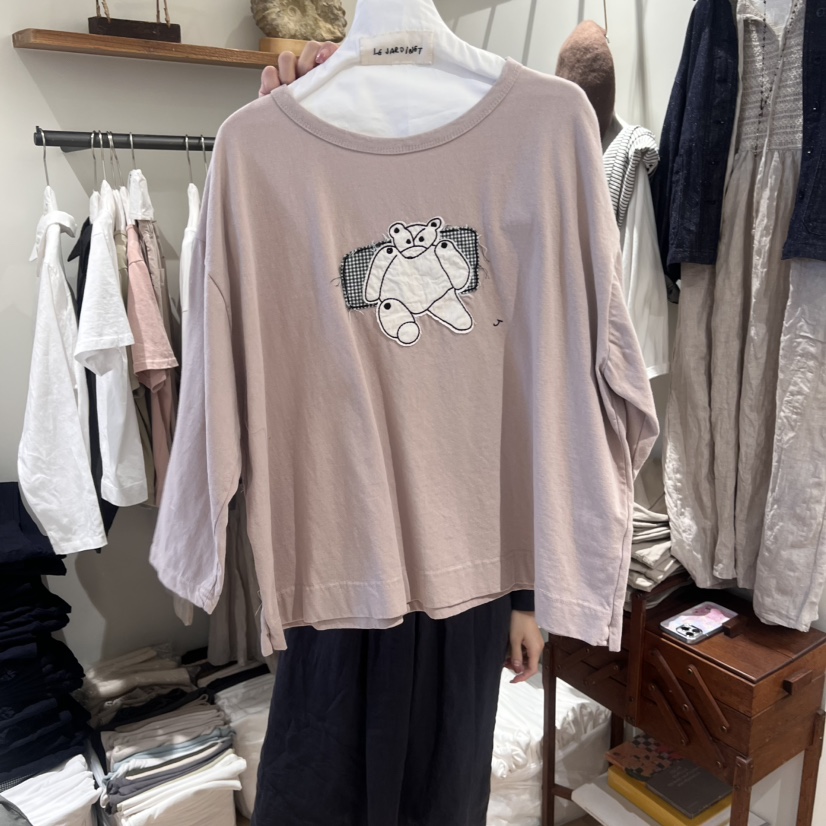 LE JARDINET直郵韓國代購㊣女裝新品休閑人氣推薦時尚T恤格紋LE JARDINETT恤圖色3