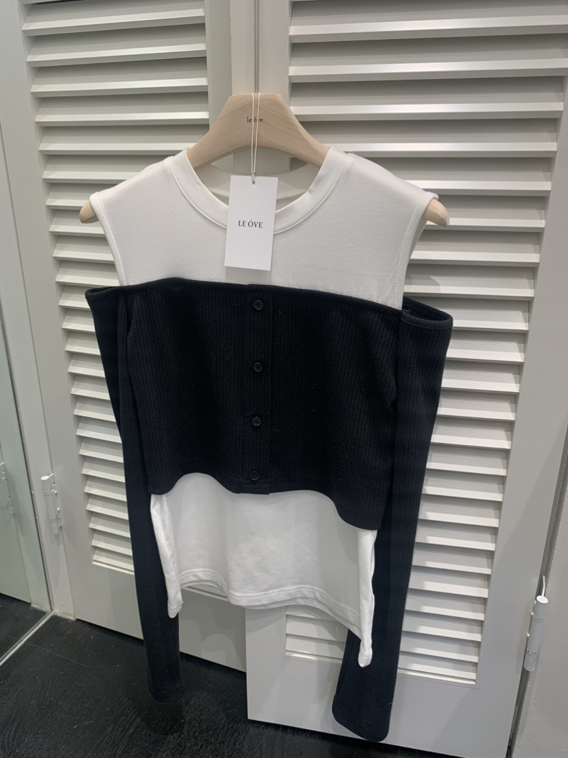 LE OVE/VERDI韓國㊣直郵東大門代購女裝新品熱賣25春夏長袖T恤LE OVE/VERDI長袖T恤圖色1