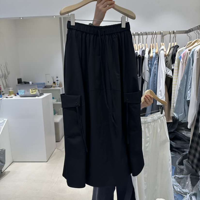 RICH SISTER韓國直郵㊣東大門實拍女裝新品人氣25春夏長裙口袋RICH SISTER長裙圖色2