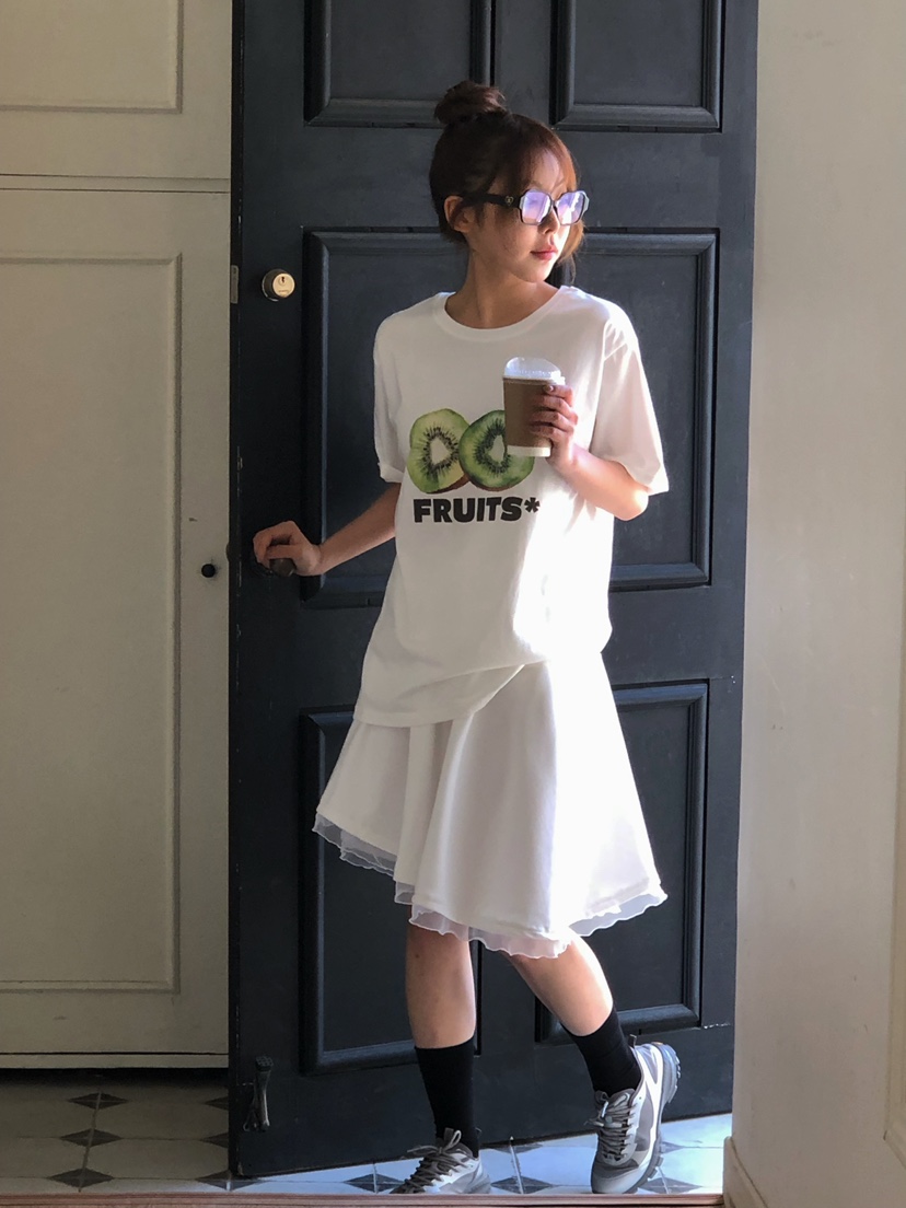 ONDO-P直郵韓國代購㊣女裝新款時尚25春夏推薦半身裙中短裙ONDO-P半身裙/中短裙