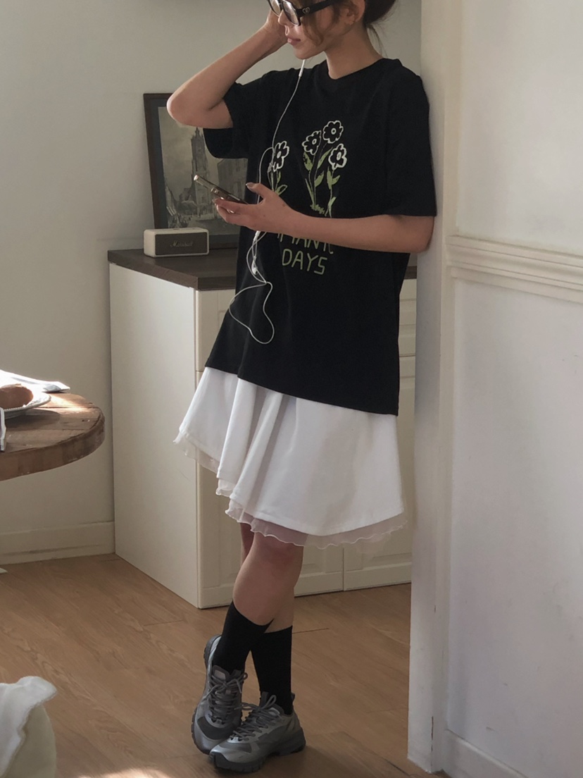 ONDO-P直郵韓國代購㊣女裝新款時尚25春夏推薦半身裙中短裙ONDO-P半身裙/中短裙