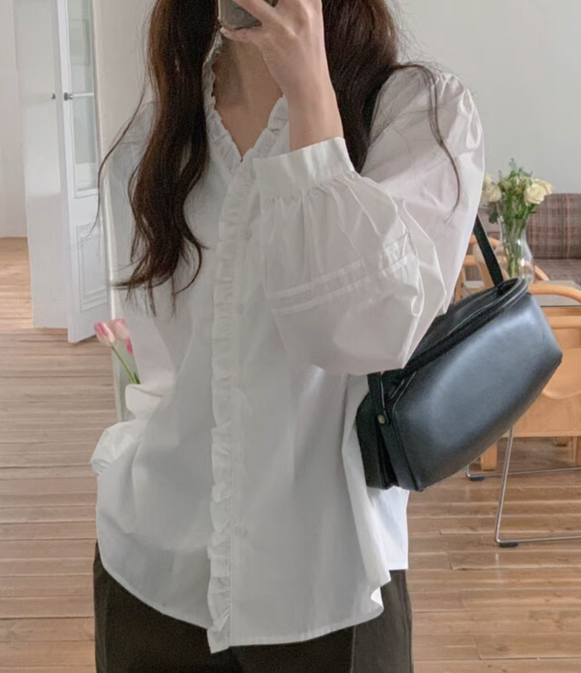 LOVEMEMORE東大門代購女裝新品職業真品時尚人氣襯衫蕾絲衫LOVEMEMORE襯衫/蕾絲衫